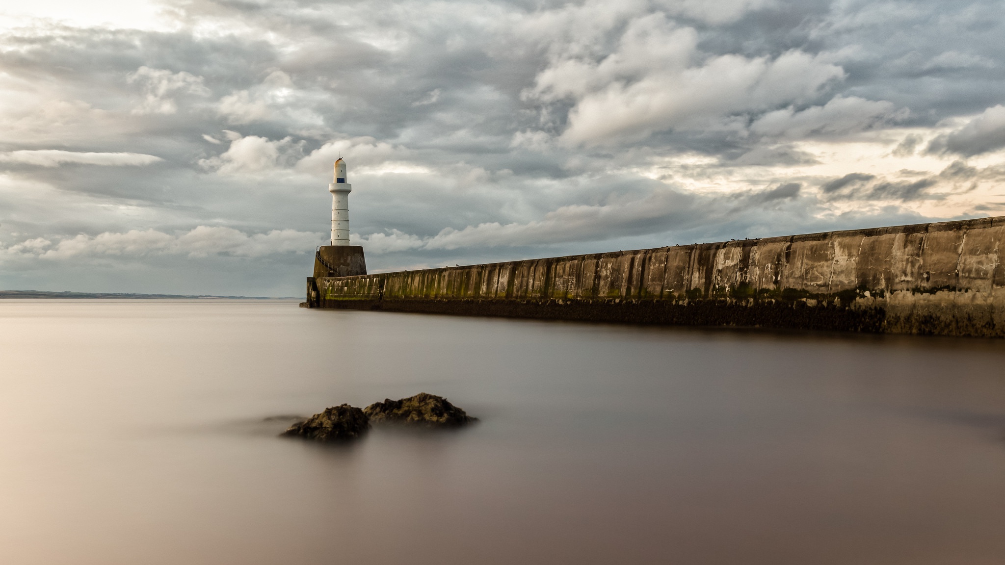 lighthouse, Sea, Sky Wallpaper