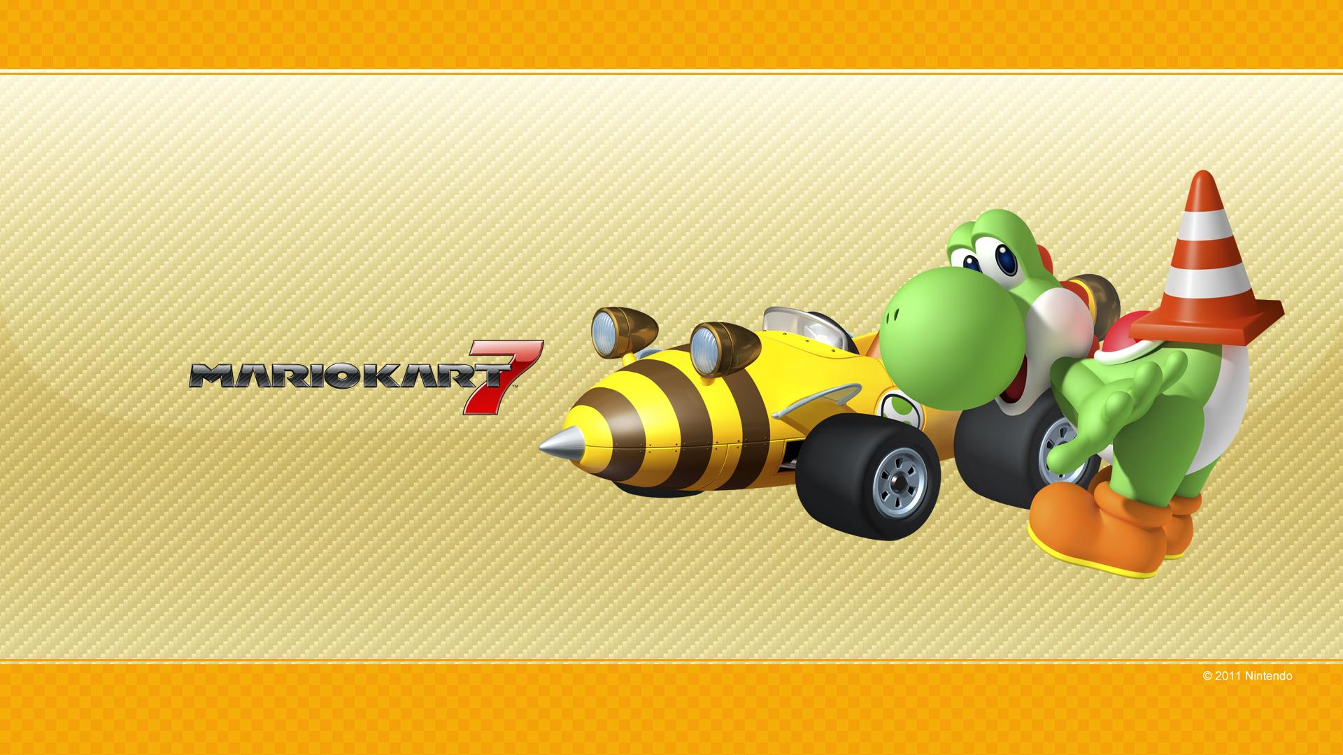 Yoshi, Mario Kart 7, Nintendo 3DS, Mario Kart Wallpaper