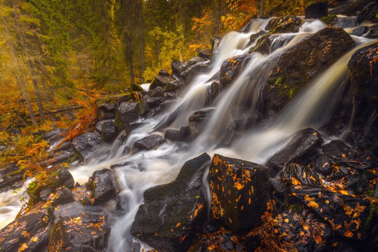 water, Waterfall, Nature, Stones HD Wallpaper Desktop Background