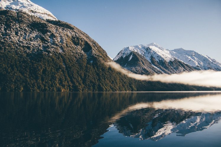 water, Landscape, Nature, Snow, Mountains HD Wallpaper Desktop Background