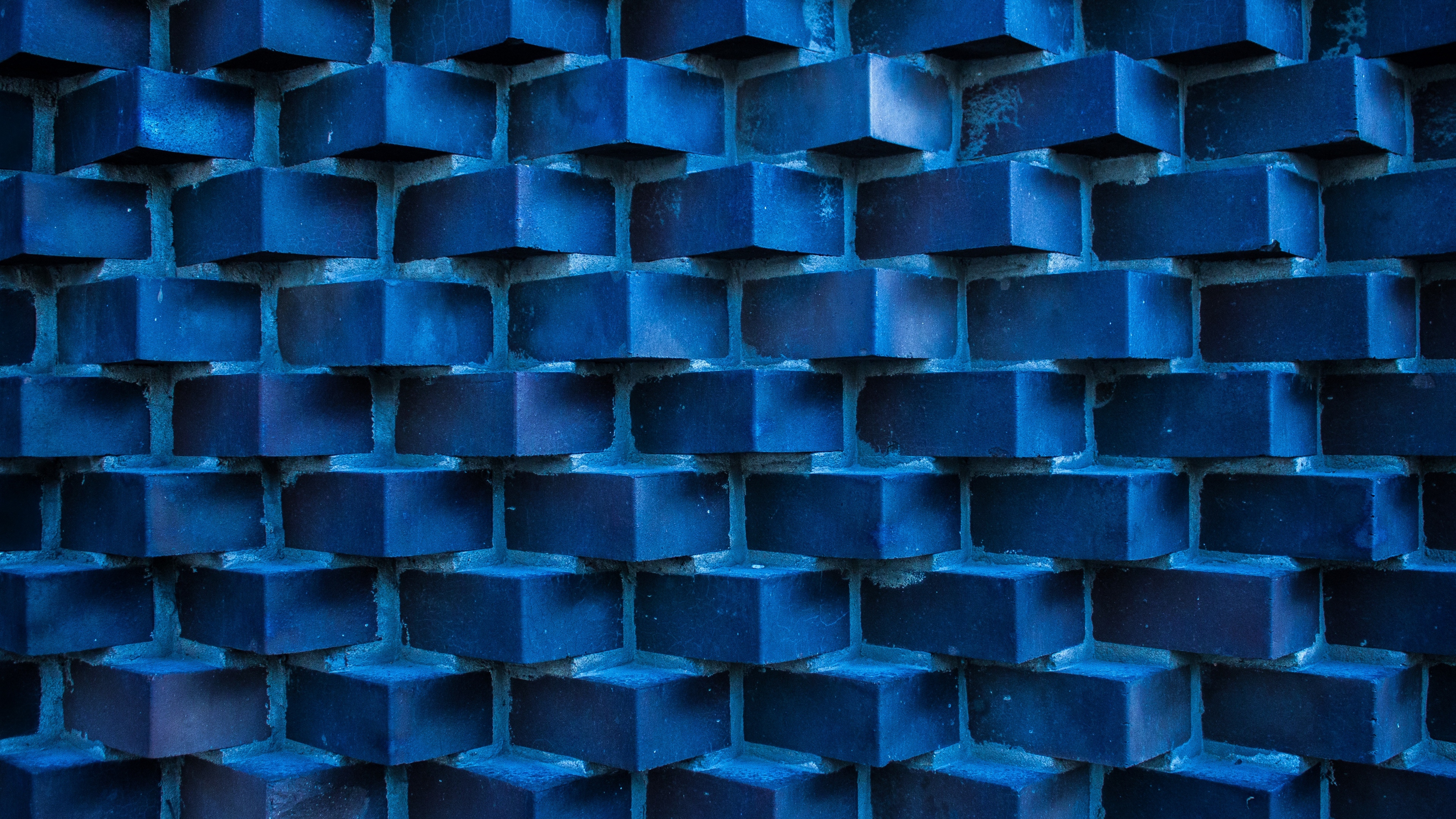 photography, Blue, Bricks, Architecture, Structure, Minimalism Wallpaper