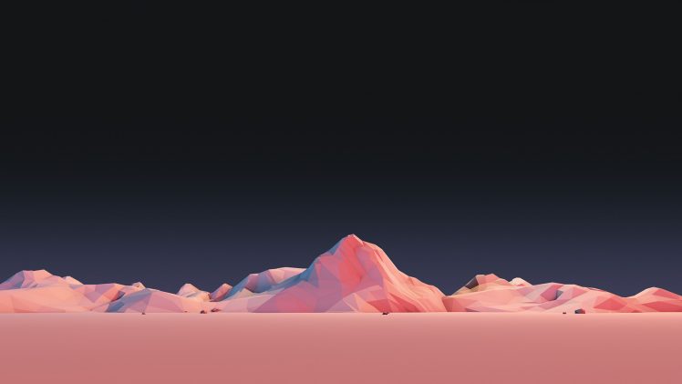 Mark Kirkpatrick, Illustration, Mountains, Low poly, Minimalism HD Wallpaper Desktop Background