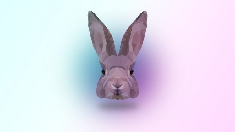 low poly, Animals, Rabbits, Bright, Abstract HD Wallpaper Desktop Background