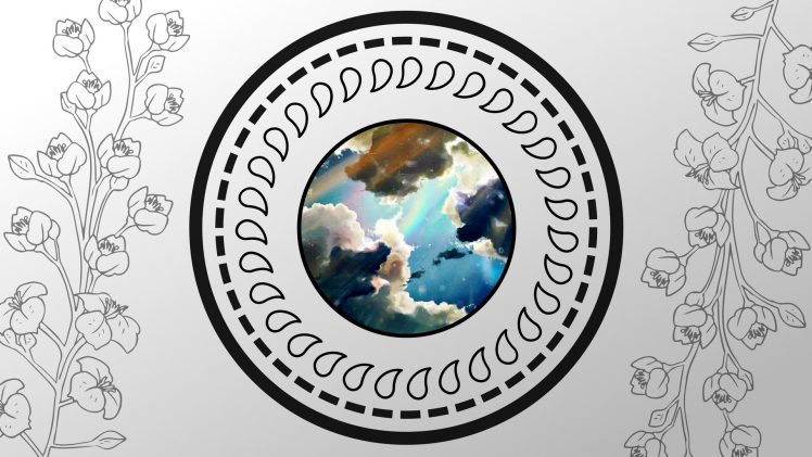 sky, Floral, Circle, Digital art, Symmetry HD Wallpaper Desktop Background