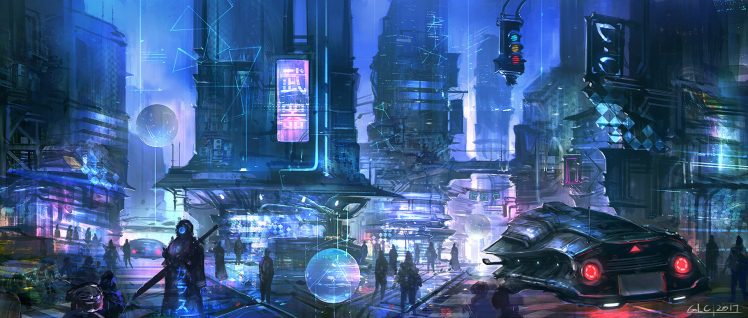 Science Fiction Cyberpunk Fantasy Art Cyber Digital Art Wallpapers Hd Desktop And Mobile Backgrounds