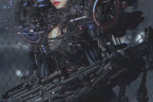 Min Gyu Lee, Science fiction, Cyberpunk, Fantasy art, Cyber, Digital art