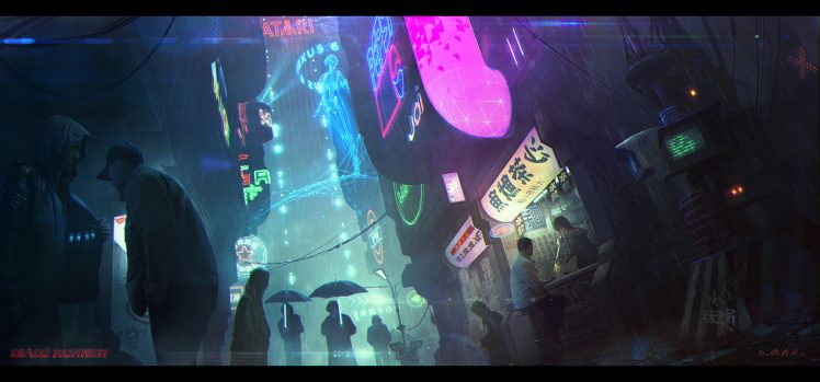 cyber, Cyberpunk, Science fiction, Fantasy art, Digital art, Blade Runner HD Wallpaper Desktop Background