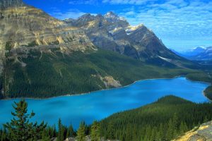 mountains, Lake, Forest, Landscape