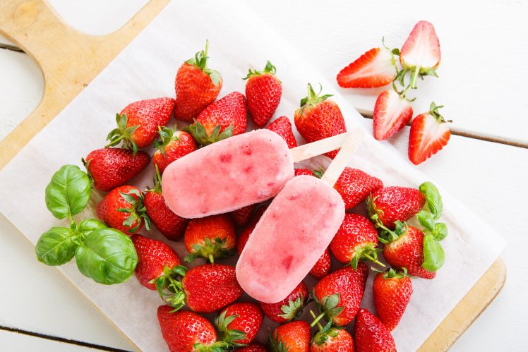 food, Colorful, Popsicle, Fruit, Strawberries HD Wallpaper Desktop Background