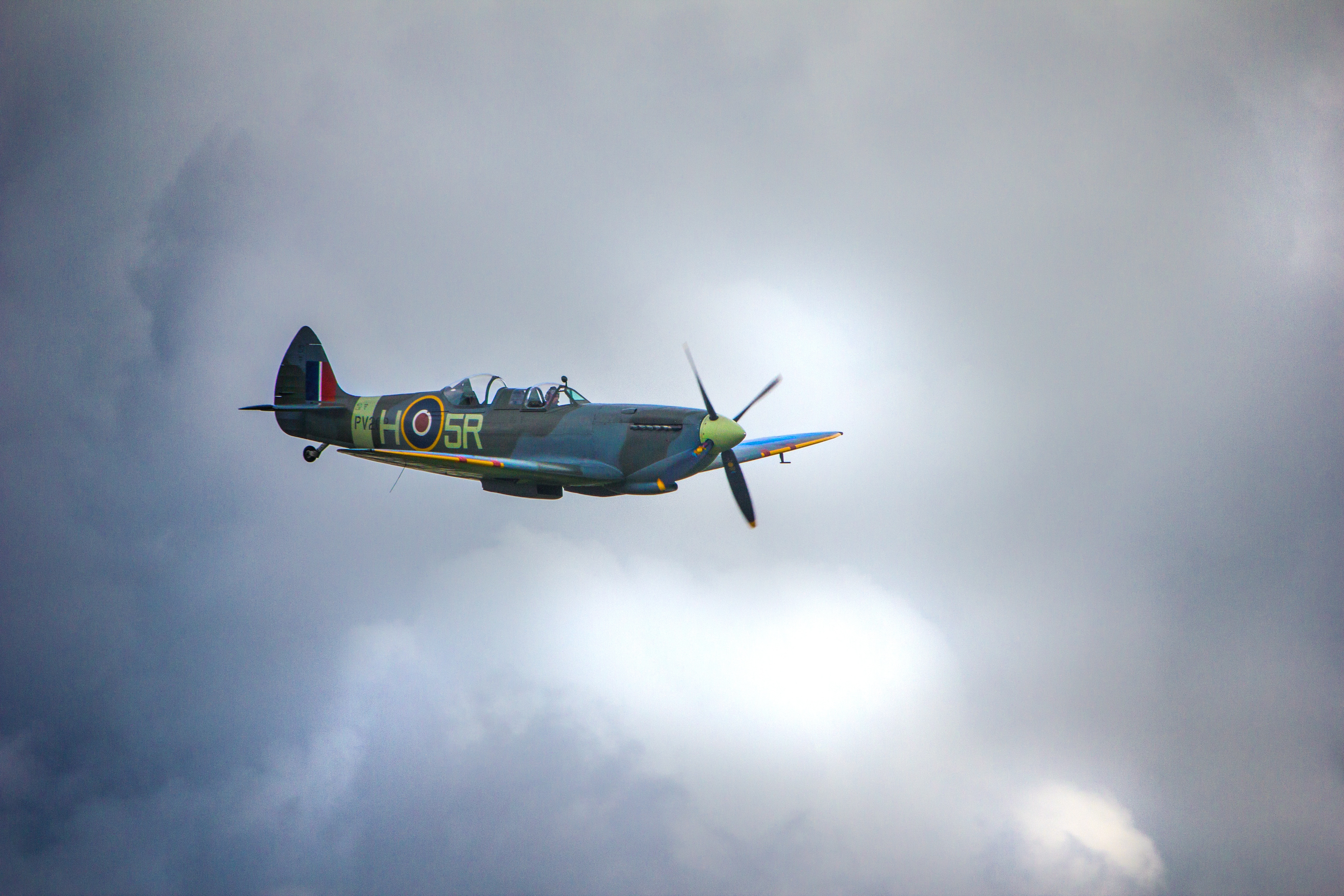 airplane, World War II, Aircraft, Clouds Wallpaper