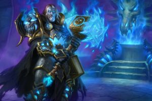 Uther the Lightbringer, Hearthstone: Heroes of Warcraft, Hearthstone, Warcraft, Cards, Artwork, Knights of the frozen throne, Death Knight, Video games