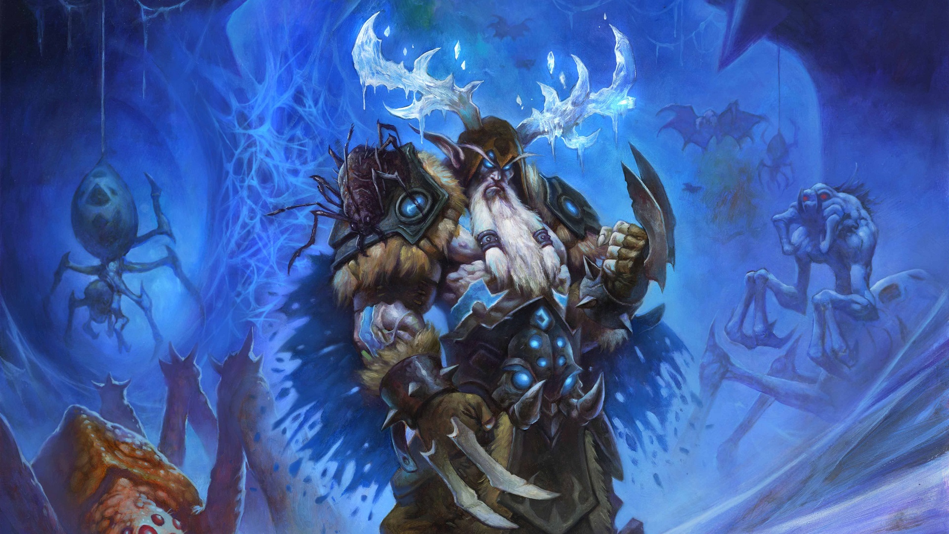 Malfurion, Hearthstone: Heroes of Warcraft, Hearthstone, Warcraft, Cards, Artwork, Knights of the frozen throne, Death Knight, Video games Wallpaper