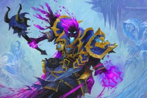 Hearthstone: Heroes of Warcraft, Hearthstone, Warcraft, Cards, Artwork, Knights of the frozen throne, Death Knight, Anduin Wrynn, Video games