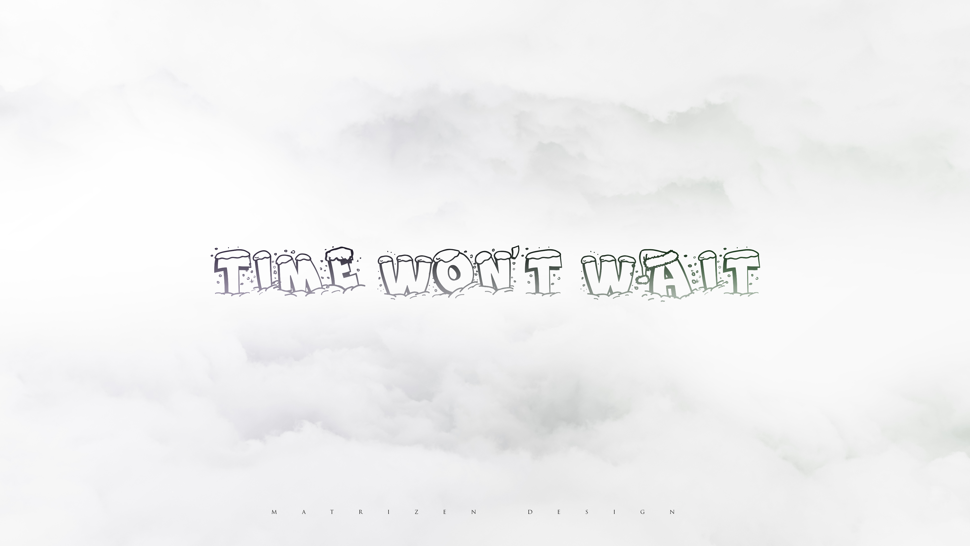 typography, Quote, Text, Snow, Digital art, Minimalism, Clouds, White  background, Photoshop Wallpaper