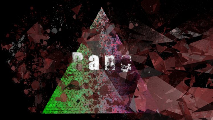 triangle, Abstract, Explosion HD Wallpaper Desktop Background