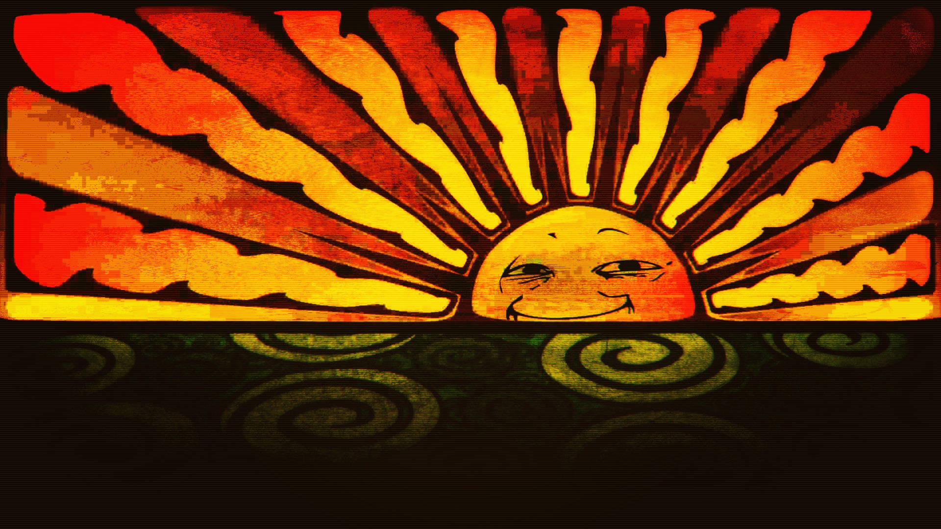 abstract, Sun Wallpaper