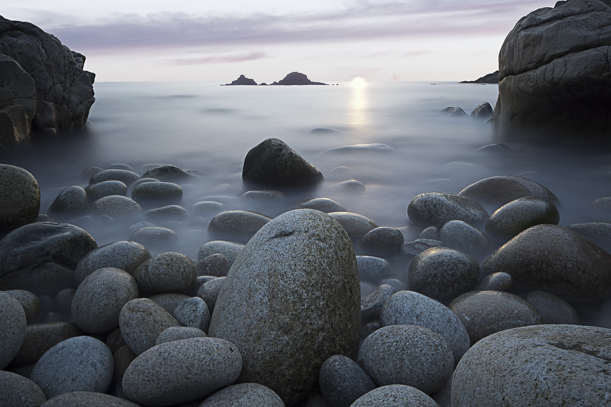 sea, Sky, Sun, Stones, Nature Wallpaper