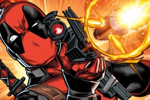 Deadpool, Weapon, Marvel Comics, Illustration, Digital art