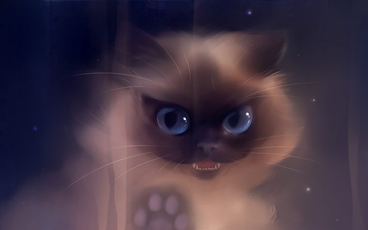 cat, Artwork, Illustration, Painting, Animals HD Wallpaper Desktop Background