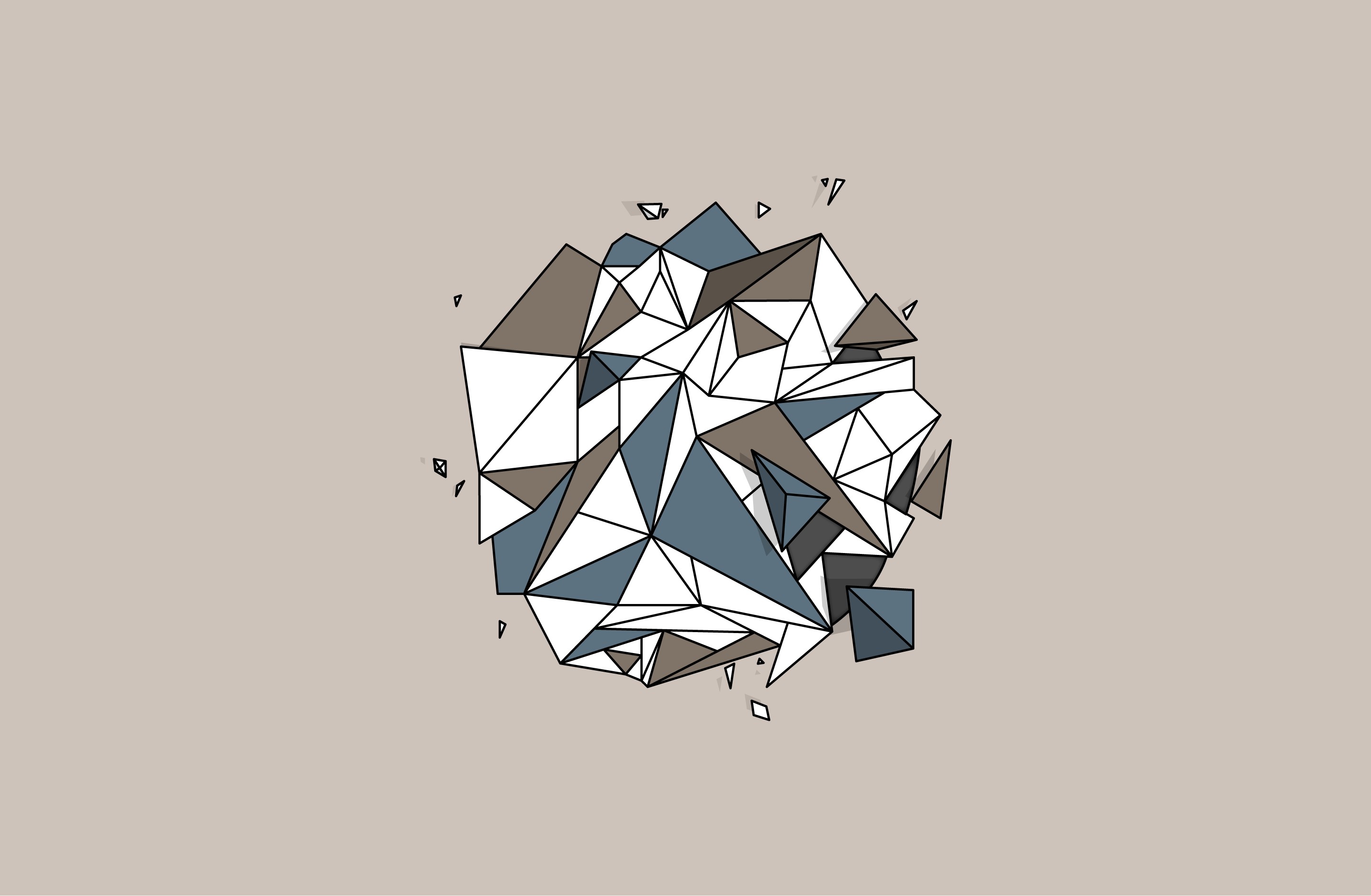 digital art, Polygon art, Minimalism Wallpaper