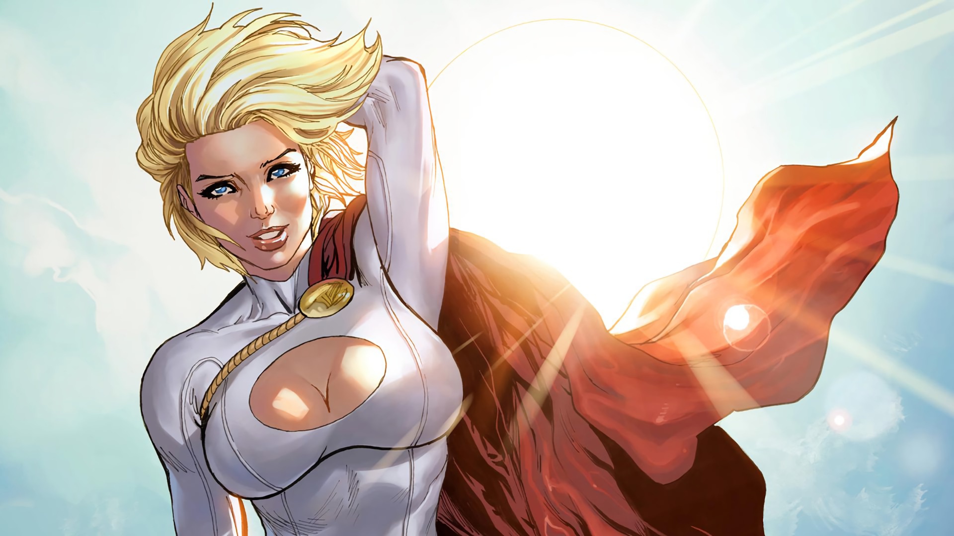 DC Comics, Simple background, Comics, Power Girl, Superman Wallpaper