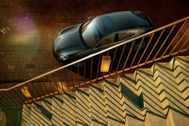 car, Vehicle, Porsche, Porsche Panamera, CGI, Sunset HD Wallpaper Desktop Background