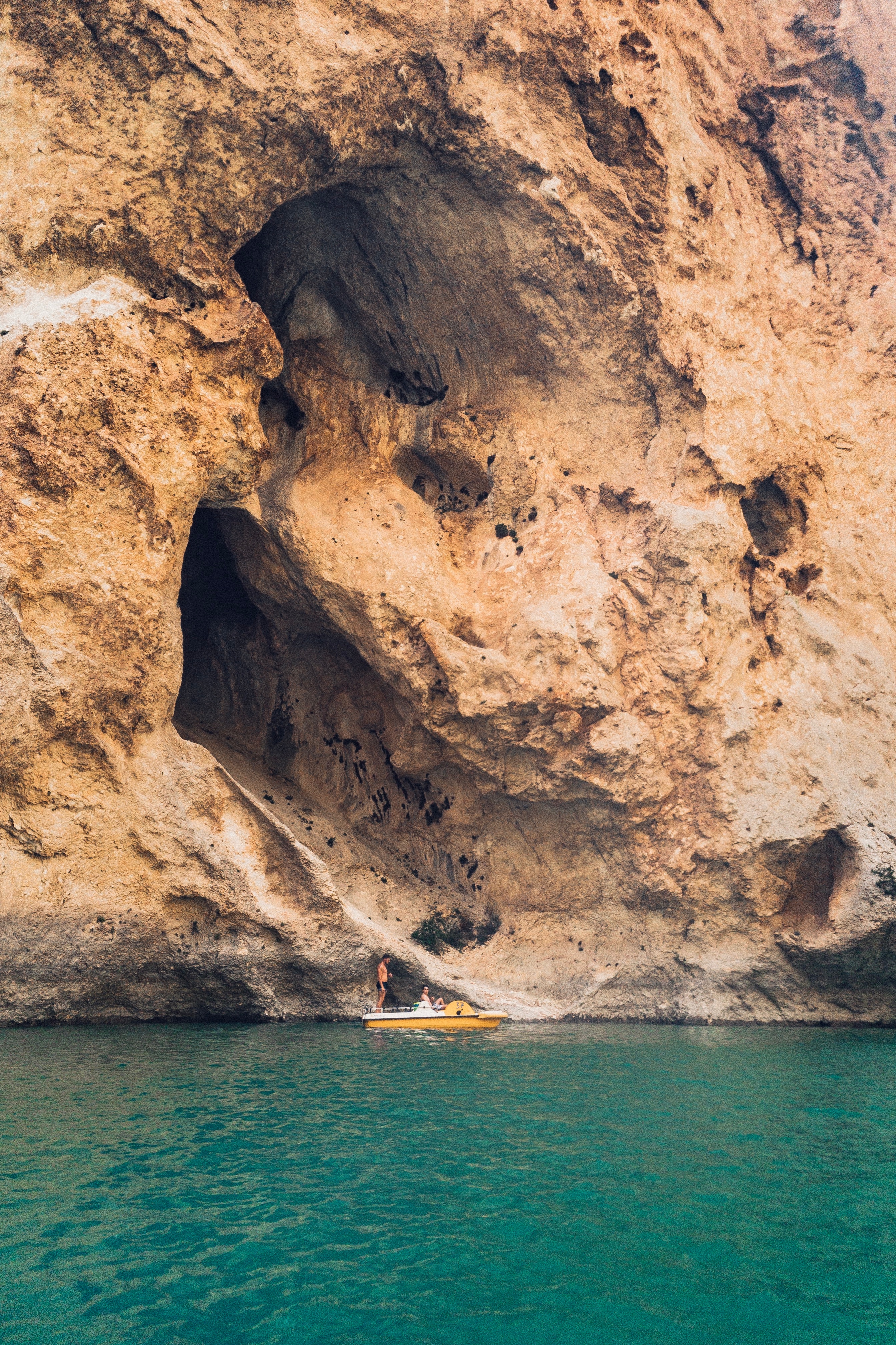 nature, Water, Rock, Boat Wallpaper