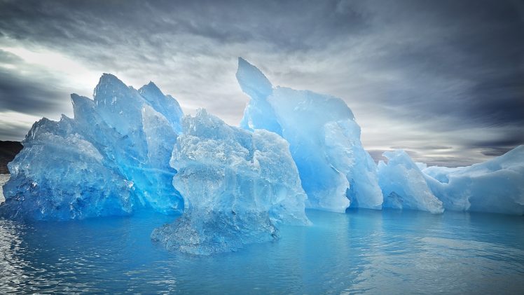 landscape, Sea, Water, Ice, Iceberg HD Wallpaper Desktop Background