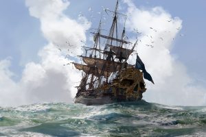 pirates, Video games, Skull & Bones, Ship, Sea, Water, Skull