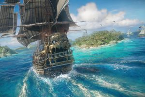 pirates, Video games, Skull & Bones, Ship, Sea, Water, Island, Skull