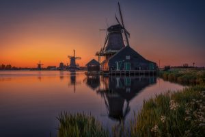 Remo Scarfò, Windmill, Landscape, Sky, Holland