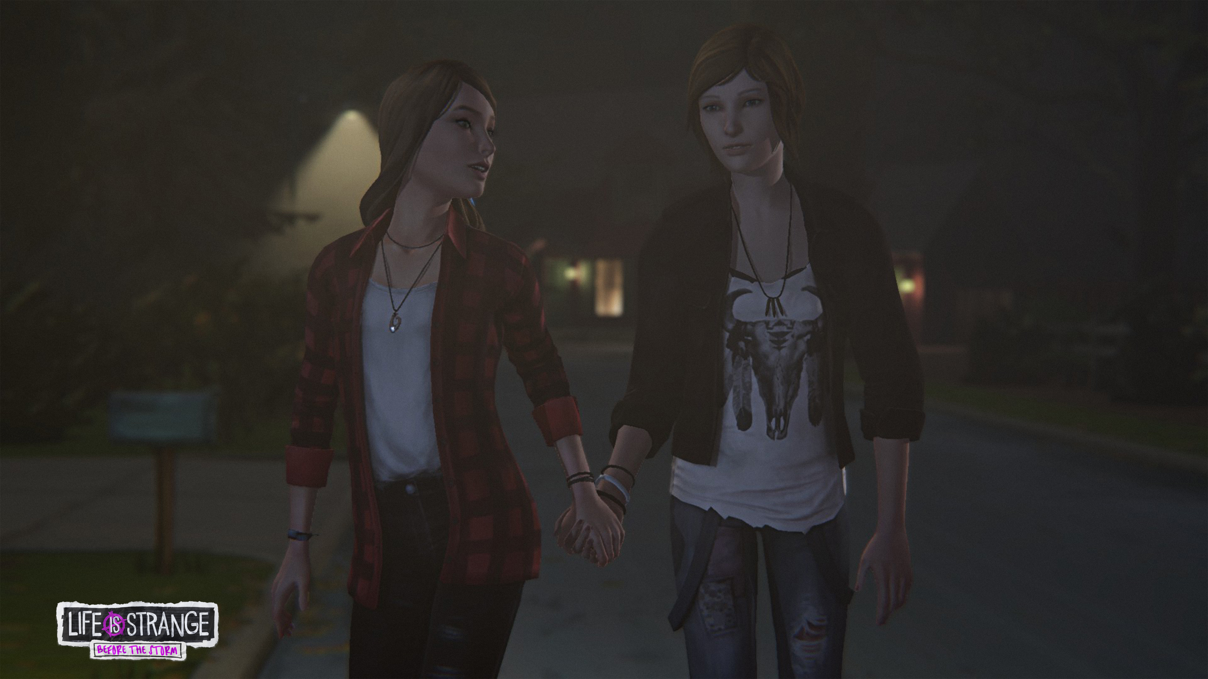 Holding Hands Life Is Strange Life Is Strange Before The Storm Arcadia Bay Night Wallpapers Hd Desktop And Mobile Backgrounds