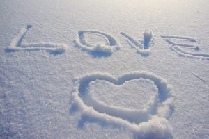 heart, Snow, Love