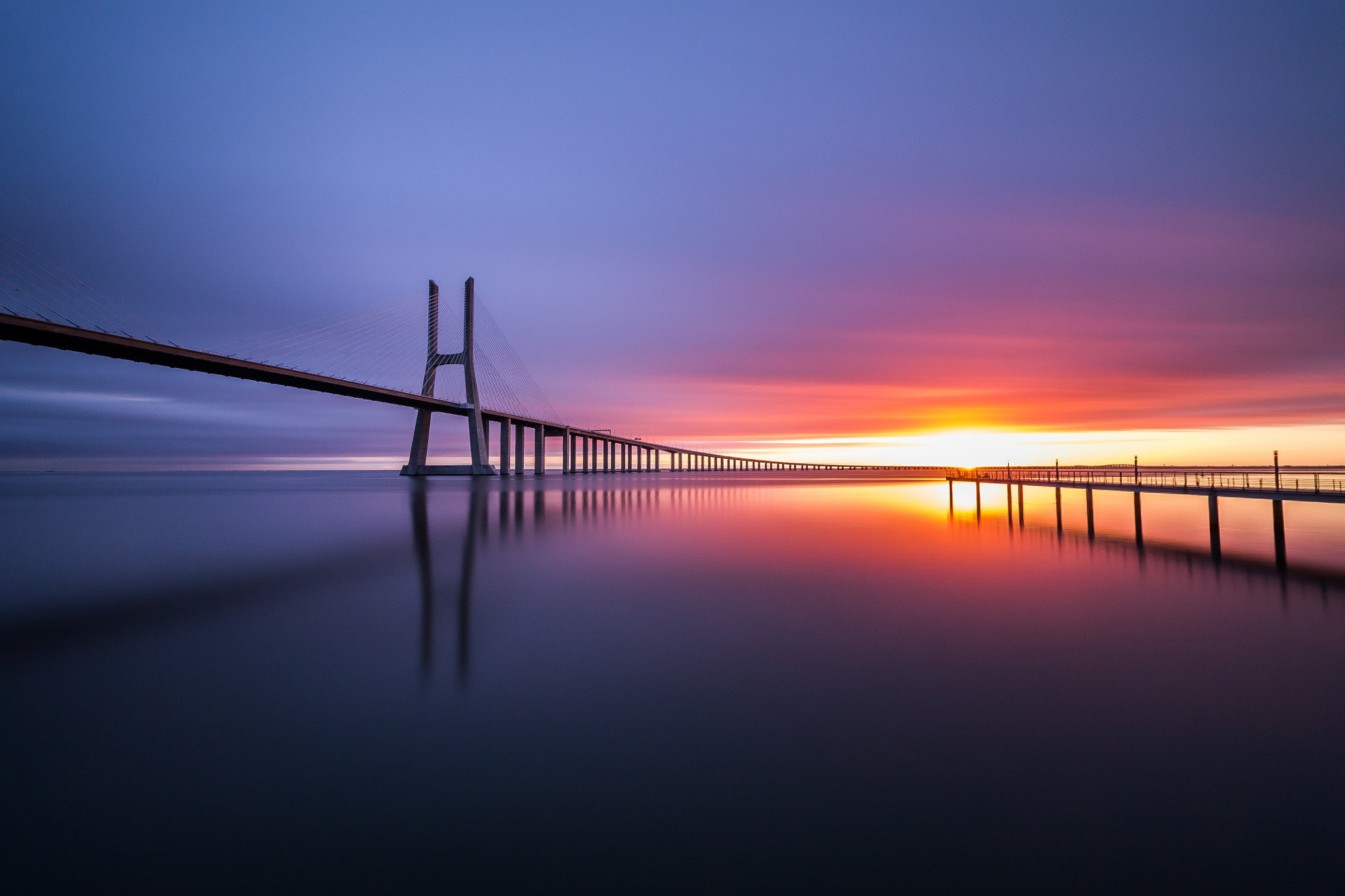 Ricardo Mateus, Bridge, Sky, Sunlight Wallpaper