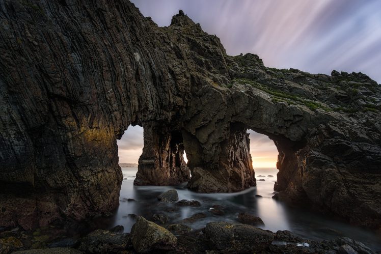 David Alvarez Velicia, Nature, Rock, Sea, Long exposure HD Wallpaper Desktop Background