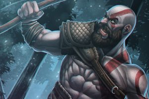 Kratos, Beards, Video games, God of War, Muscles