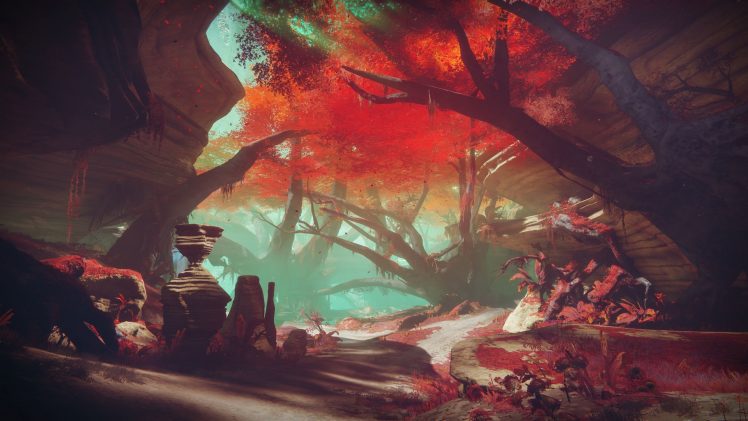 video games, Destiny 2, Landscape, Trees HD Wallpaper Desktop Background