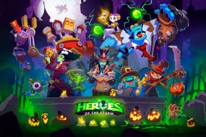 video games, Heroes of the storm, Halloween, Warcraft, Diablo, Cartoon, Artwork, Digital art, Spooky, Pumpkin