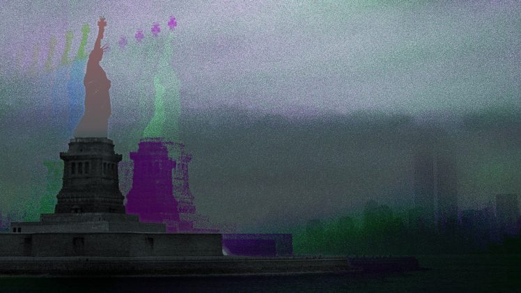 Statue of Liberty, New York City, Chromatic aberration, Love HD Wallpaper Desktop Background