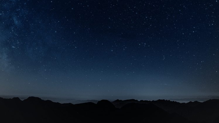landscape, Night, Mountains, Constellations, Stars HD Wallpaper Desktop Background