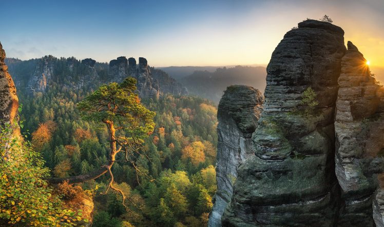 landscape, Rock, Nature, Trees HD Wallpaper Desktop Background
