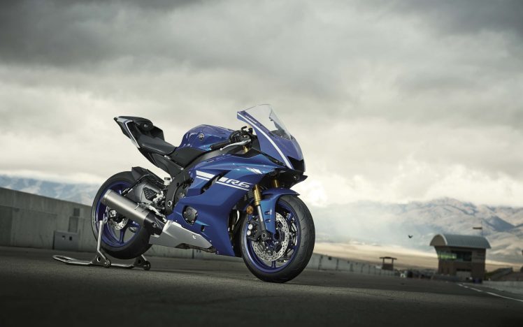 Yamaha R6, Vehicle, Motorcycle, Blue HD Wallpaper Desktop Background