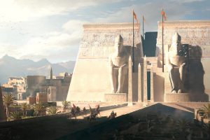 video games, Assassins creed Origins, Egypt, Landscape, Artwork, Digital art, Assassin&039;s Creed: Origins, Assassin&039;s Creed