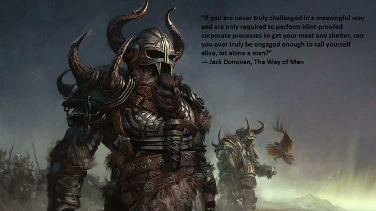Jack Donovan, Barbarian, Quote HD Wallpaper Desktop Background