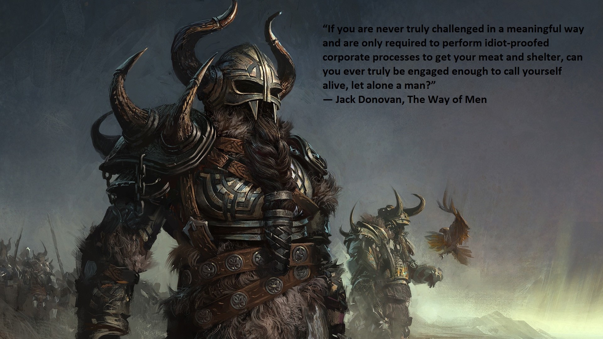 Jack Donovan, Barbarian, Quote Wallpaper