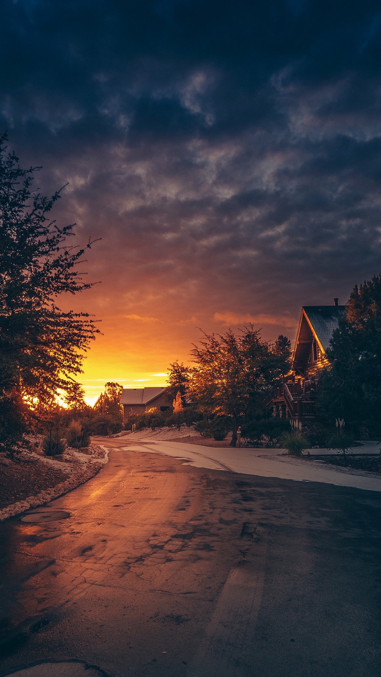 landscape, Golden Hour, Winter, Sunset Wallpaper