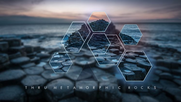 polyscape, Rocks, Sea, Giants Causeway, Ireland HD Wallpaper Desktop Background