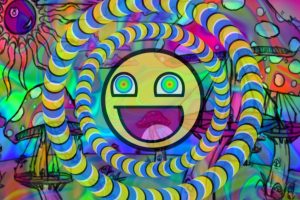 emoticons, Abstract, LSD, Abuse, Magic mushrooms