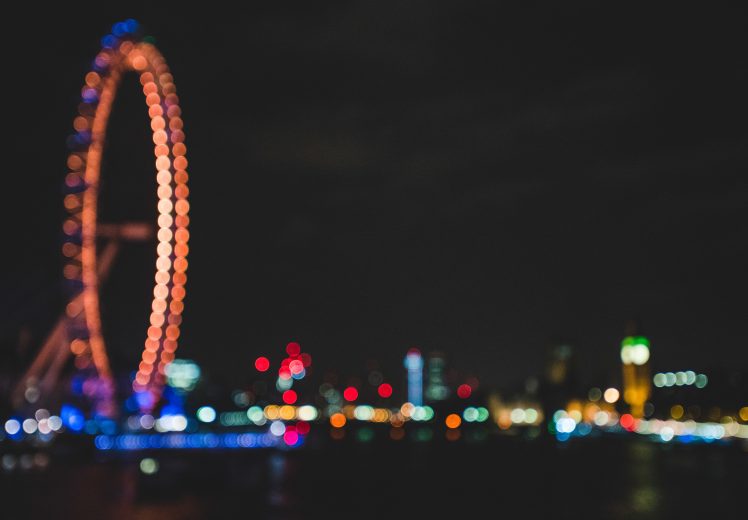 lights, City, Night, London, UK, Blurred, Bokeh HD Wallpaper Desktop Background