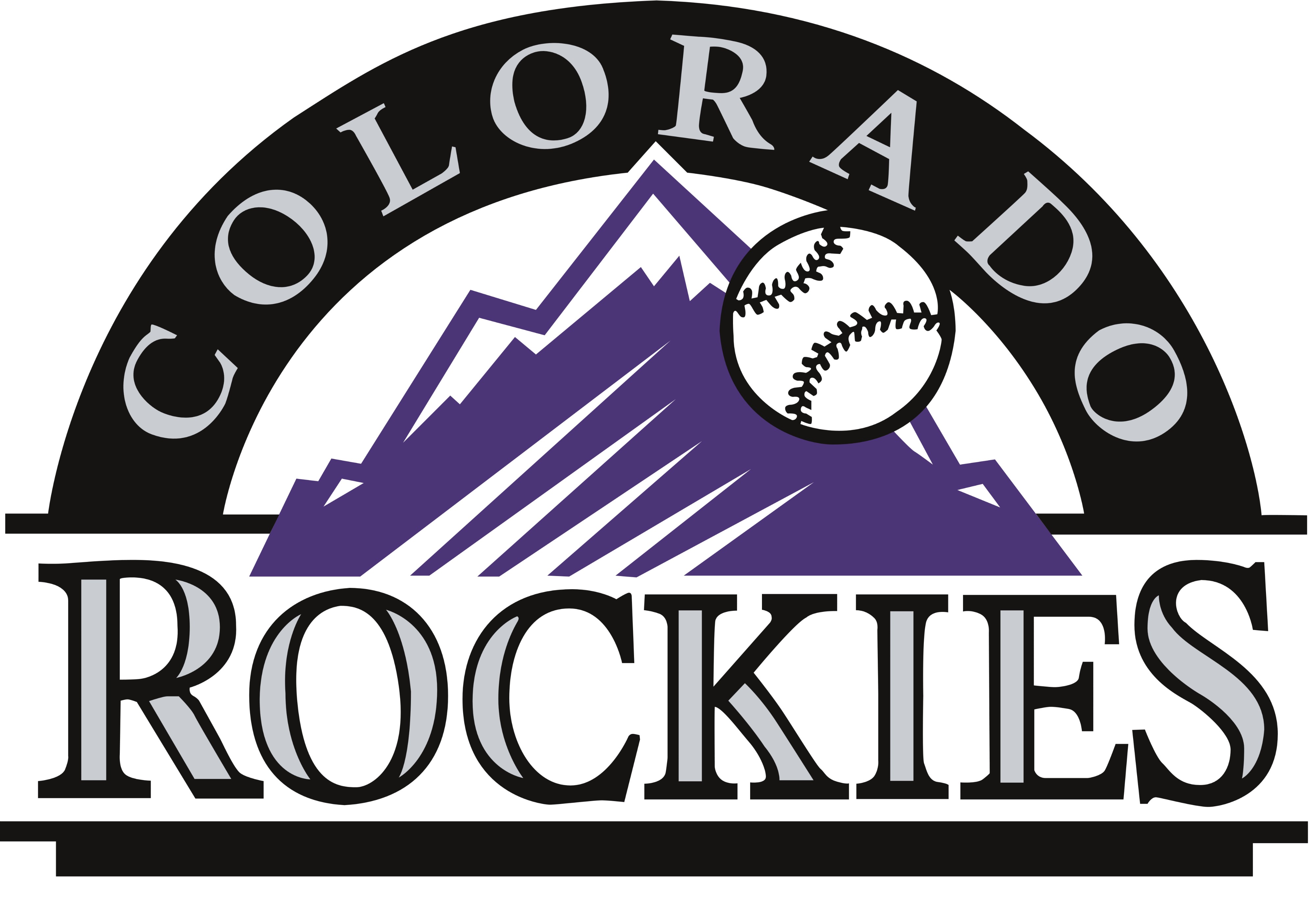 Colorado Rockies, Major League Baseball, Logotype Wallpaper
